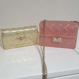 Glitter jelly crossbody bag bundle